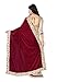 Angel Shoppe Women's Saree with Blouse Piece Purple