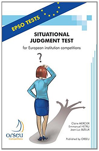 Télécharger Situational Judgment Test for European institution competitions PDF Ebook En Ligne