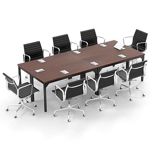 COSTWAY 4-Piece Conference Table Set