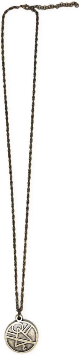 SHOWTIME Yellowjackets Rune Symbol Pendant Necklace – Officially Licensed Yellowjackets Jewelry As Seen On, Mystery Symbol Charm Necklace for Fans, 24" Chain with 2" Extension