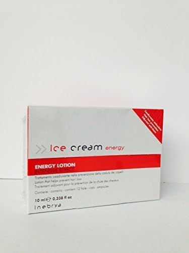 Inebrya Ice Cream Energy Lotion Intensive Effect 12x10 Ml Phials by Ice Cream by Inebrya
