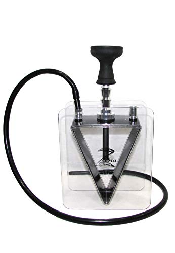 1 X New Arrival Triangle Acrylic Hookah Shisha Narguile W Hose Bowl Black Buy Online In India At Desertcart In Productid 55325917
