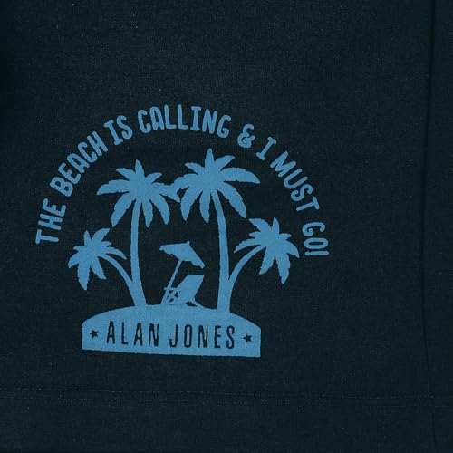 Image of Alan Jones Clothing Boys Casual Bermuda Shorts | Placement Print | French Terry | Regular Fit | Drawstring Closure | Age 5-16 Years | Lounge & Casual Wear