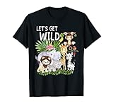 Let's Get Wild Zoo Animals Safari Party A Day At The Zoo T-Shirt