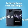 Vasco Translator Q1 | Traduttore simultaneo con clonazione vocale IA | 113 Lingue | Internet gratuito a vita in quasi 200 paesi | Slate Blue