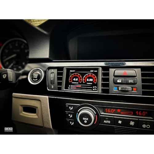 WAGNERTUNING MFD28 2.8" TFT Touchscreen Multifunction Digital Display for BMW E90 E91 E92 E93 M3 (3-Series) Temperature, Exhaust Gas, Boost Pressure, Multi Gauge 128 Sensors WT34062