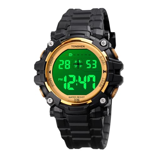 Relojes deportivos impermeables 50M para niños con pantalla electrónica multifuncional