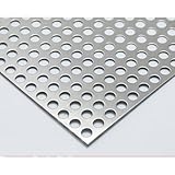 Bilaida 2Pcs Stainless Steel Perforated Sheet (SUS304), 16