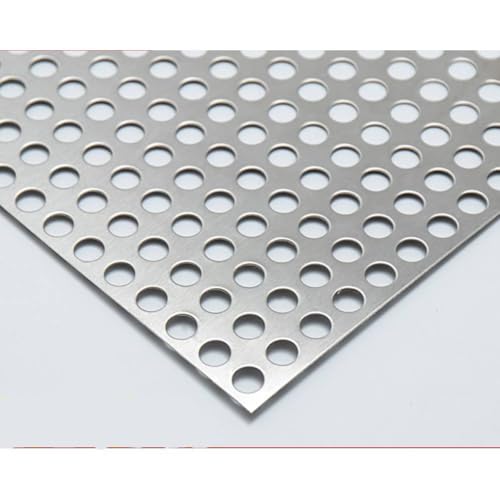 Bilaida 2Pcs Stainless Steel Perforated Sheet (SUS304), 16