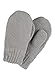 Sterntaler Baby Unisex Kinder Fäustel Strick Handschuh meliert - Baby Fäustlinge Winter, Baby Handschuhe - gefüttert mit Fleece - hellgrau, 4
