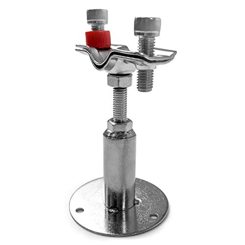 Qwork 2" Wall Mount Ceiling Mount Pipe Support, 1 Pack Adjustable Stainless Steel Bracket Clamp, Ideal For Pipe, Tube Or Rod Fixing #TOP3