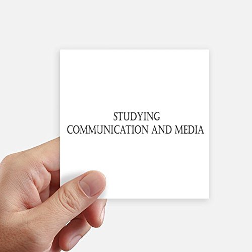 Sticker carré communication et médias graphisme haute définition pour ordinateur 10cm - 2