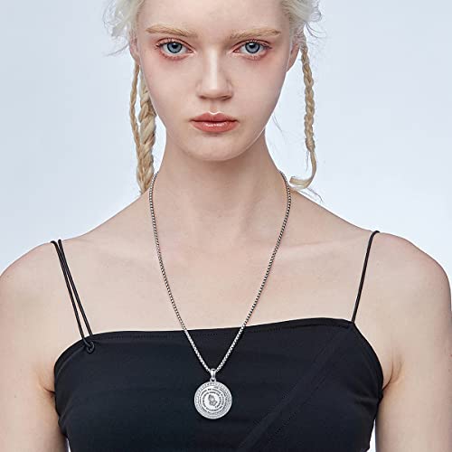 Serenity Prayer Necklace Sterling Silver Praying Hand Pendant Christian Religious Jewelery Bible Verse Courage Wisdom Gift For Women Men #TOP5