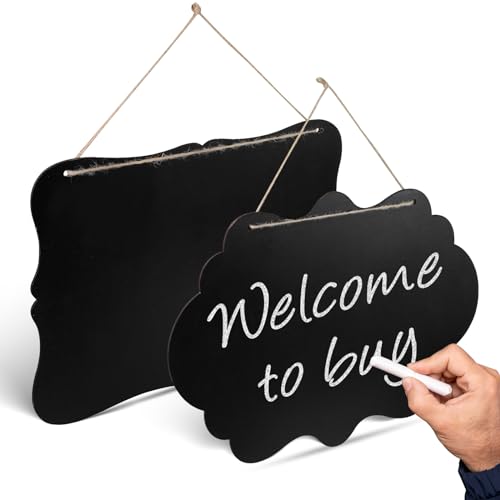 Tableau noir effaçable double face LELE LIFE petit format 35x25 cm pour menu