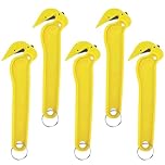 Yellow Hook Knife, Box Cutter, Safety Knife, Cutter, Work Knife, Box Cutter Safety Knife, Cardboard Cutter, Utility Knives, Warehouse, Box Opener, Box Knife, (Set of 5)