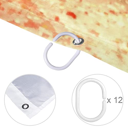 Rideau de douche imperméable coloré pour baignoire d'angle 183cm - 5