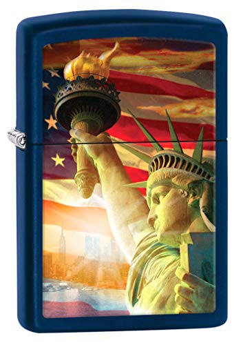 Encendedor Zippo Estatua Libertad Navy Matte miniatura 1
