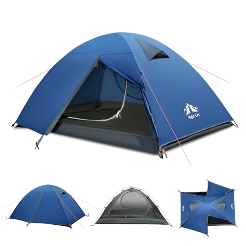 Night Cat Backpacking Tent 2 Persons with Aluminium Pole...