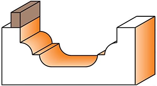 CMT 848.817.11B Plunge Ogee Bit with Bearing, 1/2-Inch Shank, 1-1/4-Inch Diameter image 4