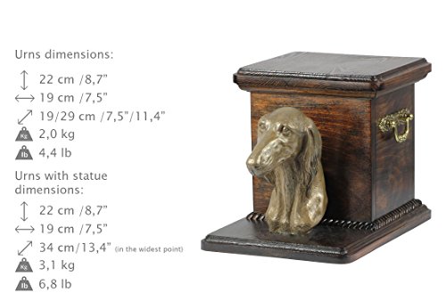 Urne pour lévrier Saluki, une statue en bronze dans votre salon - 4