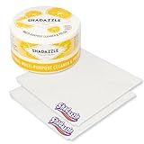 Shadazzle Nanofiber Cleaning Cloth and All Purpose Cleaner and Polish Lemon