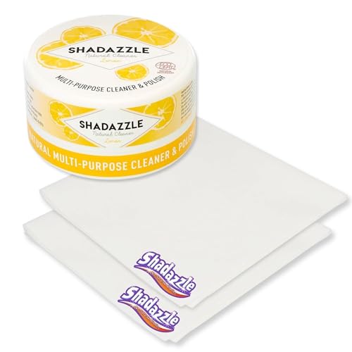 Shadazzle Nanofiber Cleaning Cloth and All Purpose Cleaner and Polish Lemon