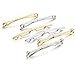 Tie Collar Bar Pin Set for Men - 6 Pieces of Gold and Silver Two Tone