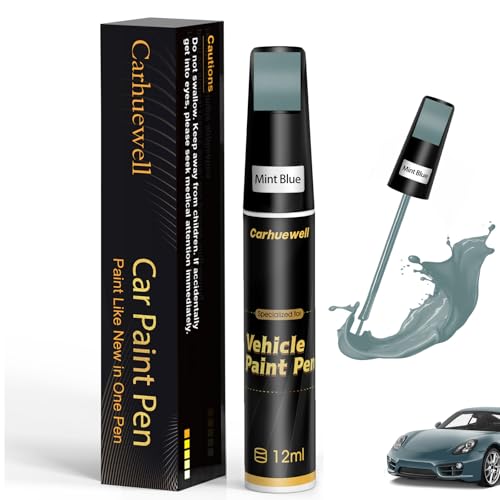 Image of Blue Touch Up Paint for Cars, Auto Car Paint Touch Up Paint Pen for Deep Scratches, Car Scratch Repair Pen, Quick and Easy Solution to Repair Minor Automotive Scratches (Mint Blue)