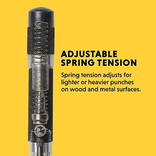 General Tools Mini Heavy-Duty Automatic Center Punch #79 - Nail Punch Tool To Mark And Scribe - Machinist Tools #TOP3