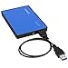 Price comparison product image ORICO Hard Drive Enclosure USB 3.0 Hard Disk Caddy Tool Free for 9.5mm & 7mm 2.5-Inch SATA III HDD/SSD Compatible for Windows PC Mac OS Laptop PS4 XBox - Blue