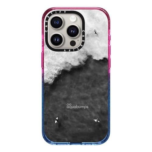 CASETiFY CpNg iPhone 15 Pro P[X [MILKi (4x MIL-STD-810G) / 2.5m̗NA] - Split Contrasts By Aquabumps - Rbg LfB