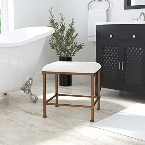 Hillsdale Katherine Vanity Stool, Golden Bronze - Thumbnail 2