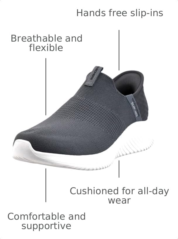Image of Skechers Mens Ultra Flex 3.0 Smooth Step Hands Free Slip-insLoafer