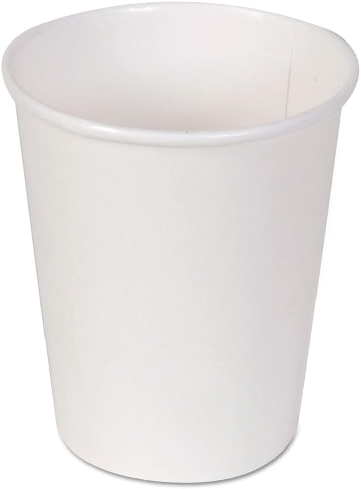 Dixie 2340W 10 oz. Paper Hot Cups - White (1000/Carton)