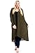 12 Ami Plus Size Basic Knit Solid Long Sleeve Maxi Cardigan - Made in USA