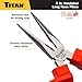Titan 73336 6-Inch VDE Insulated Long Nose Pliers