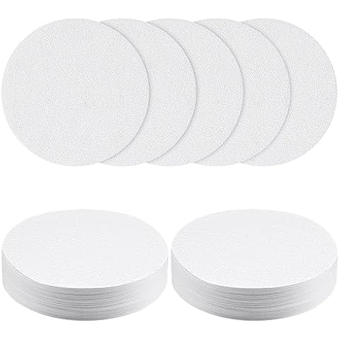 HOTUT 100 Pcs Round Coffee Filter Papers Cover