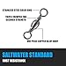 Dr.Fish 50 Pack Barrel Swivels Fishing Tackles, Fishing Swivels for Salwater & Freshwater, Available from #16-#6/0, Crane Rolling Leader Line Lure Connector #9 40LB