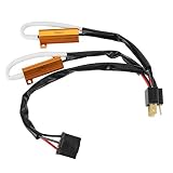 EBTOOLS Rezystor obciążenia LED 12 V 2 szt. LED dekoder rezystor obciążenia reflektory samochodowe miganie bez błędów wiązka przewodów dla H4