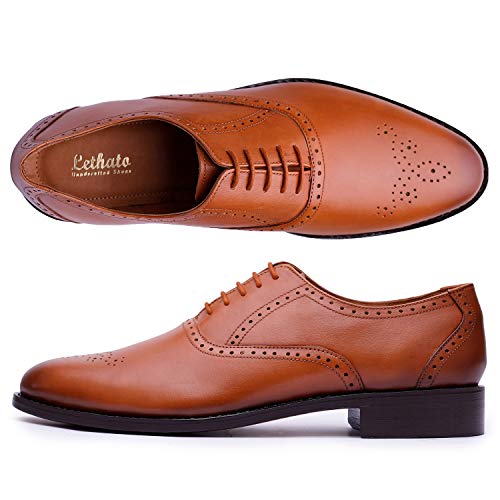 Handmade Brogue Oxford Goodyear Welted Genuine Leather Lace up Dress Shoes4