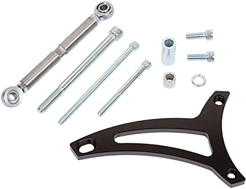 Alternator Bracket for Ford Small Block 351W (65-68) - Black Bright Dip Anodize