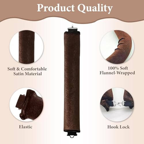 Image of Heatless Hair Curler (3 Sets), Flexible Curling Rod with Hook, Satin Rollers for All Hair Types, No Heat Curls to Sleep for Curl Rods, Heatless Curls Overnight Hair Curlers, Heatless Curls for Blowout Hair. (PACK OF 1)