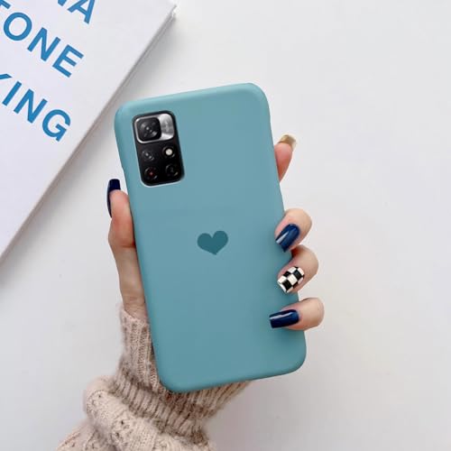 Image of COLORflow Back Cover Compatible with Redmi Note 11 5G / 11S 5G | Pastel Hearts Color Customized Back Cover Compatible with Redmi Note 11 5G / 11S 5G
