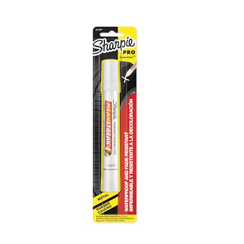 Sharpie Mean Streak Waterproof Marking Stick, 1 White Marker (85118PP) - ( Packaging may Vary )