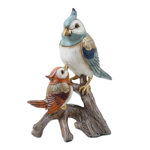 Image of ARMONIA Vintage Birds Decorative Statue for Home Decor | Italian Designer Bird Couple Showpiece | Premium Polystone Figurine | Best Romantic Gift for Girlfriend, Wife & Couples (9.8 Inch Height)