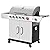 Royal Gourmet US-SG6002R 6 BBQ Liquid Propane Grill with Sear and Side Burners, 71,000 BTU Cabinet Style Stainless Steel Gas Griller, Silver