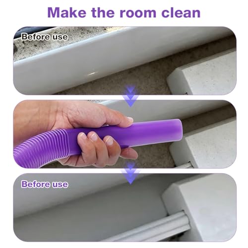 Image of HASTHIP Replacement Kit 34 inch Flat Suction Hose for Dyson V7 V8 V10 V11 V15 GEN5, Vacuum Crevice Cleaning Attachment Set Dryer Vent Lint Remover, Car Detailing, Home Gap Cleaning Tools