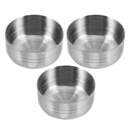 NAMOARLY Accesorios para Cocteleras, 3 Tapas Abatibles de Acero Inoxidable para Vasos Mezcladores, Ideales para Preparación de Cócteles y Martinis en Bares y Casa