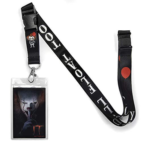 Lanyard Pennywise Ata-Boy porte-badge d'identité pour fan de cinéma d'horreur