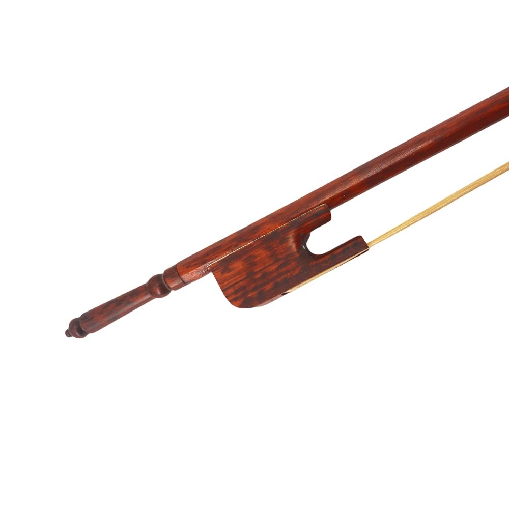 Yinfente 4/4 Snakewood Violín Arco Largo Tornillo Barroco Arcos Exterior Madera Natural Arco Pelo Recto Fuerte